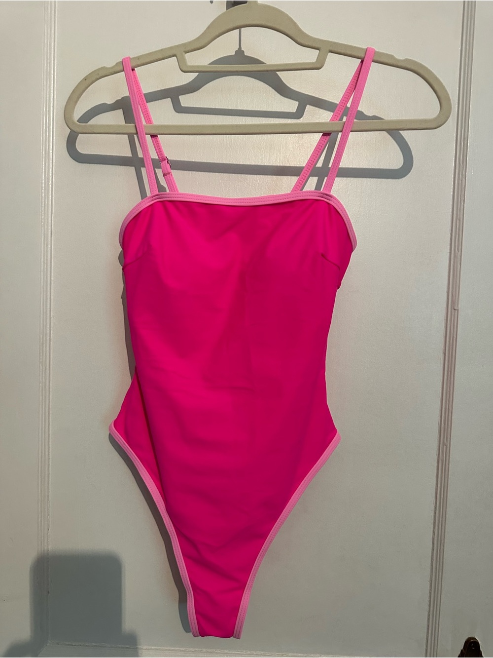 Neon Pink One-Piece Swimsuit